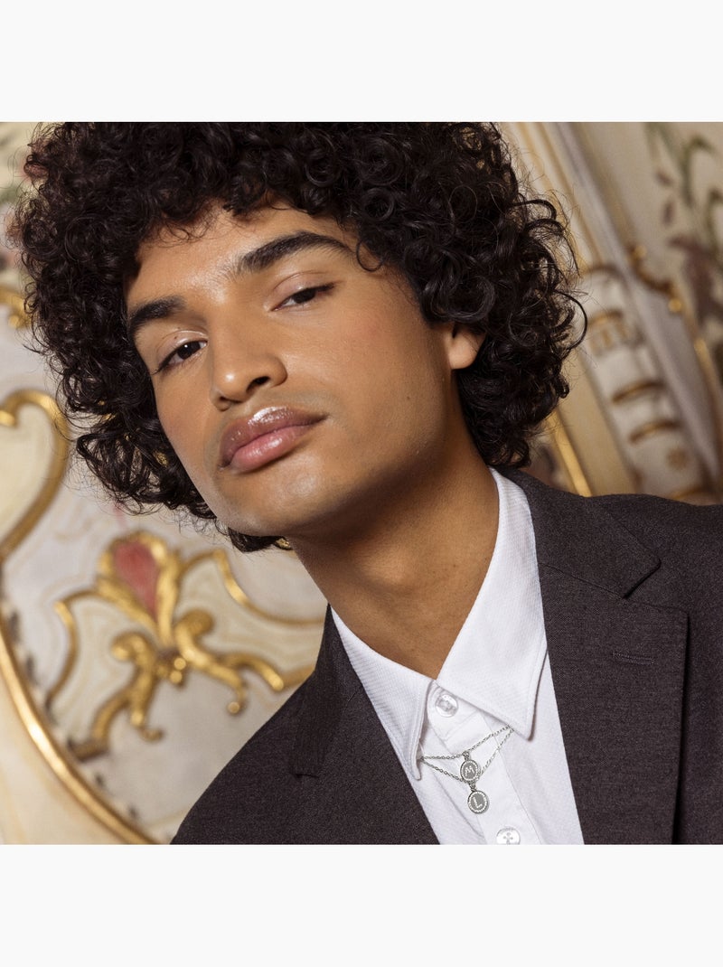 Luxenter Collier de zirconium brillant plaqué rhodium - Alphabet Blanc - Kiabi