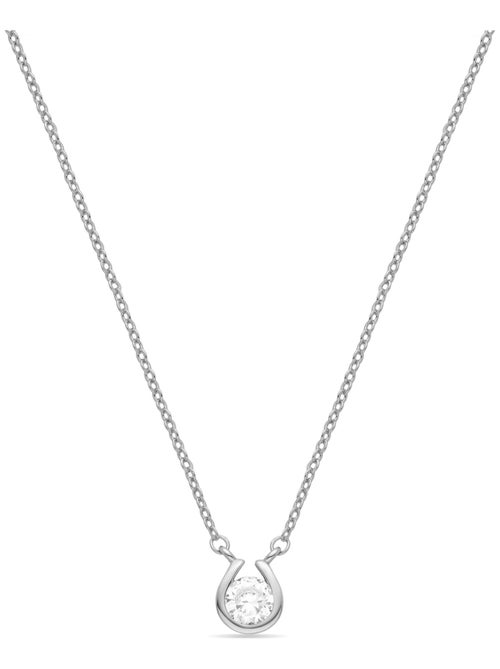 Luxenter Collier de zirconium brillant plaqué rhodium - Ceol - Kiabi