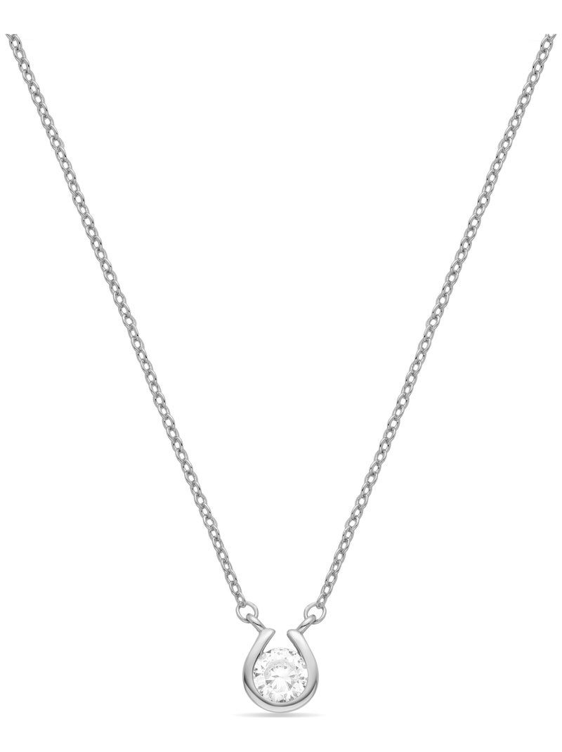 Luxenter Collier de zirconium brillant plaqué rhodium - Ceol Argent - Kiabi