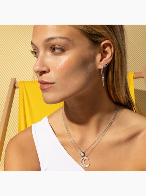 Luxenter Collier de zirconium brillant plaqué rhodium - Ceol - Kiabi Luxenter Collier de zirconium brillant plaqué rhodium - Ceol - Kiabi