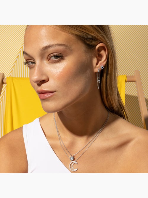 Luxenter Collier de zirconium brillant plaqué rhodium - Ceol - Kiabi Luxenter Collier de zirconium brillant plaqué rhodium - Ceol - Kiabi