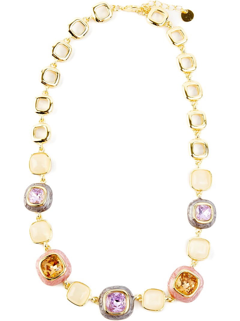 Luxenter Collier de zircons multicolores et plaqué or 18k - Drogolo Multicolore - Kiabi