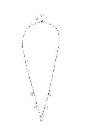 Luxenter Collier en argent 925 avec zircon cubique brillant rhodié - Étoile