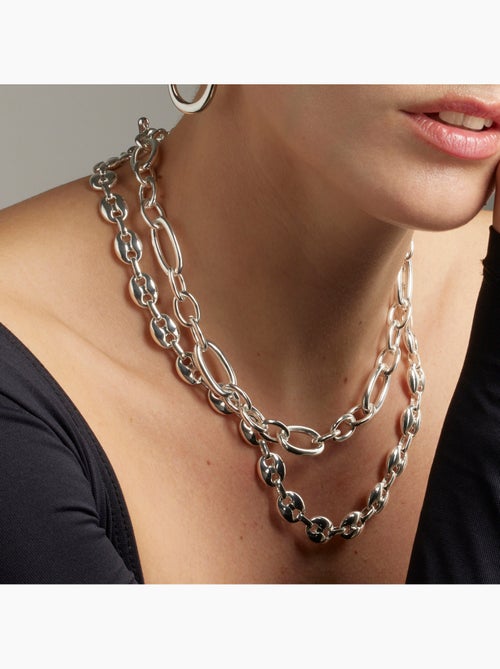 Luxenter Collier Midyu plaqué rhodium - Kiabi Luxenter Collier Midyu plaqué rhodium - Kiabi