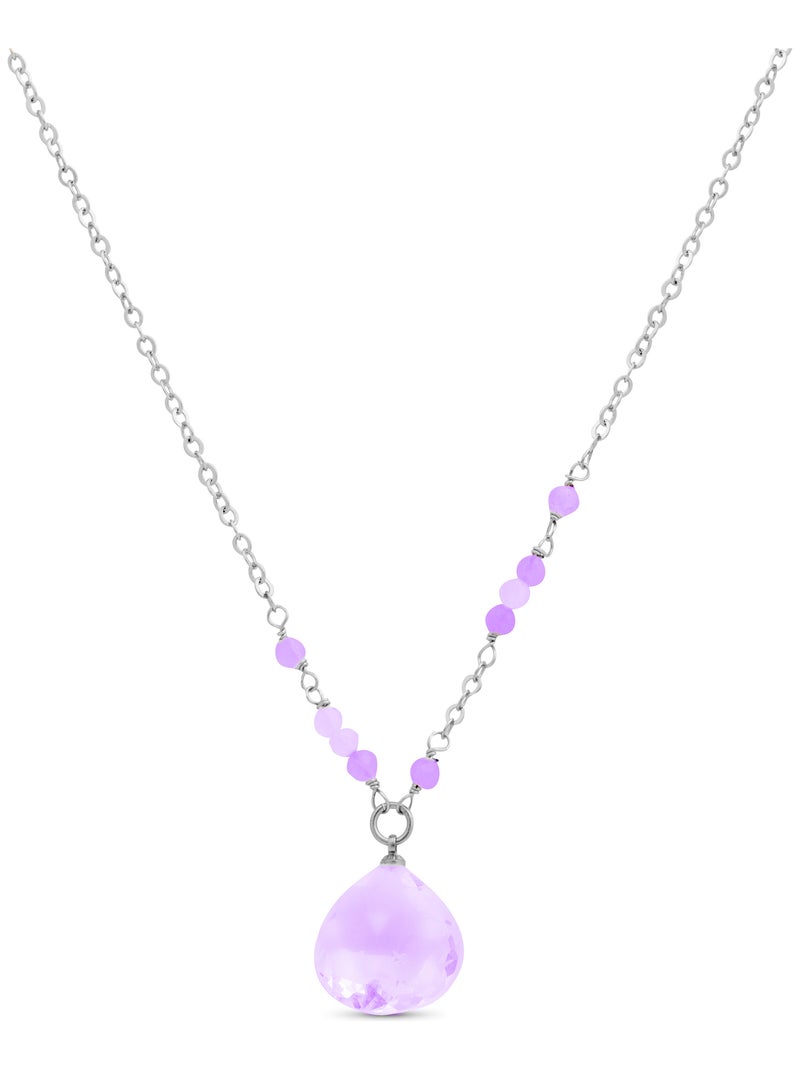 Luxenter Collier Zoqoyi finition rhodium Violet - Kiabi