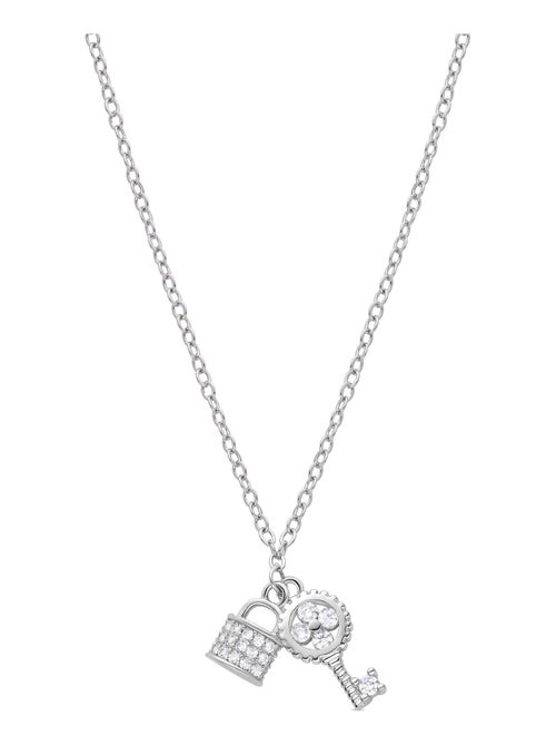 Luxenter Diao collier plaqué rhodium - Kiabi