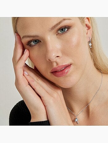 Luxenter Diao collier plaqué rhodium