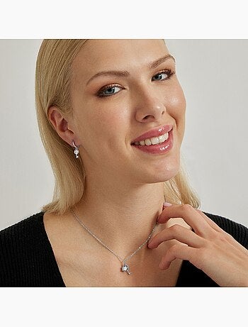 Luxenter Diao collier plaqué rhodium
