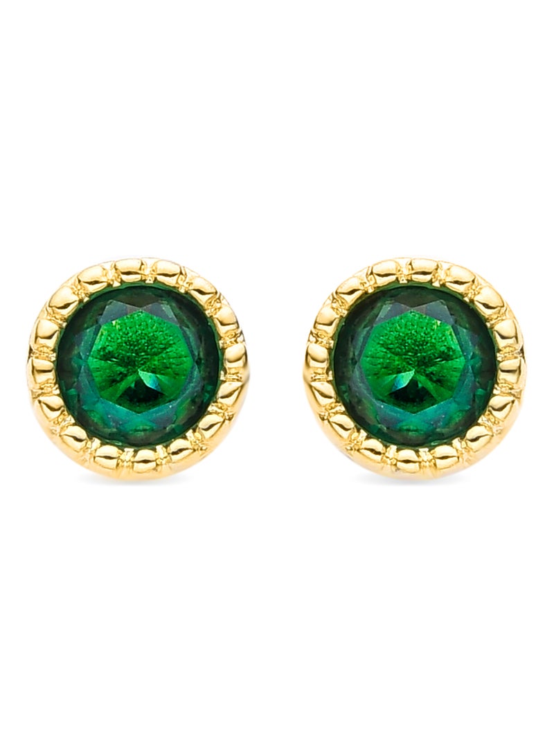 Luxenter Hamu Boucles d'oreilles en or Vert - Kiabi