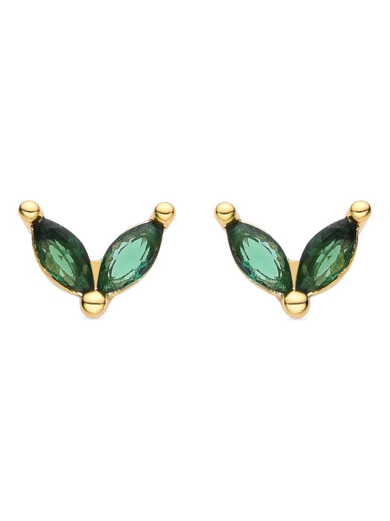 Luxenter Katba Boucles d'oreilles en or Vert - Kiabi