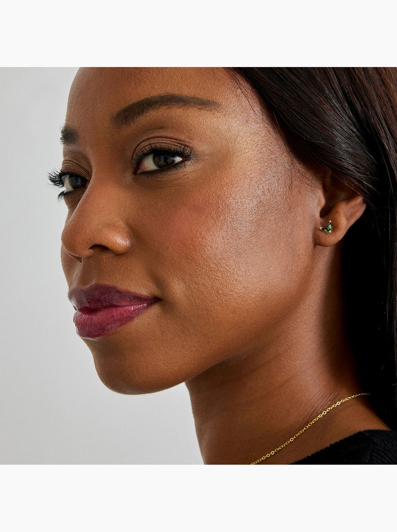 Luxenter Katba Boucles d'oreilles en or Vert - Kiabi
