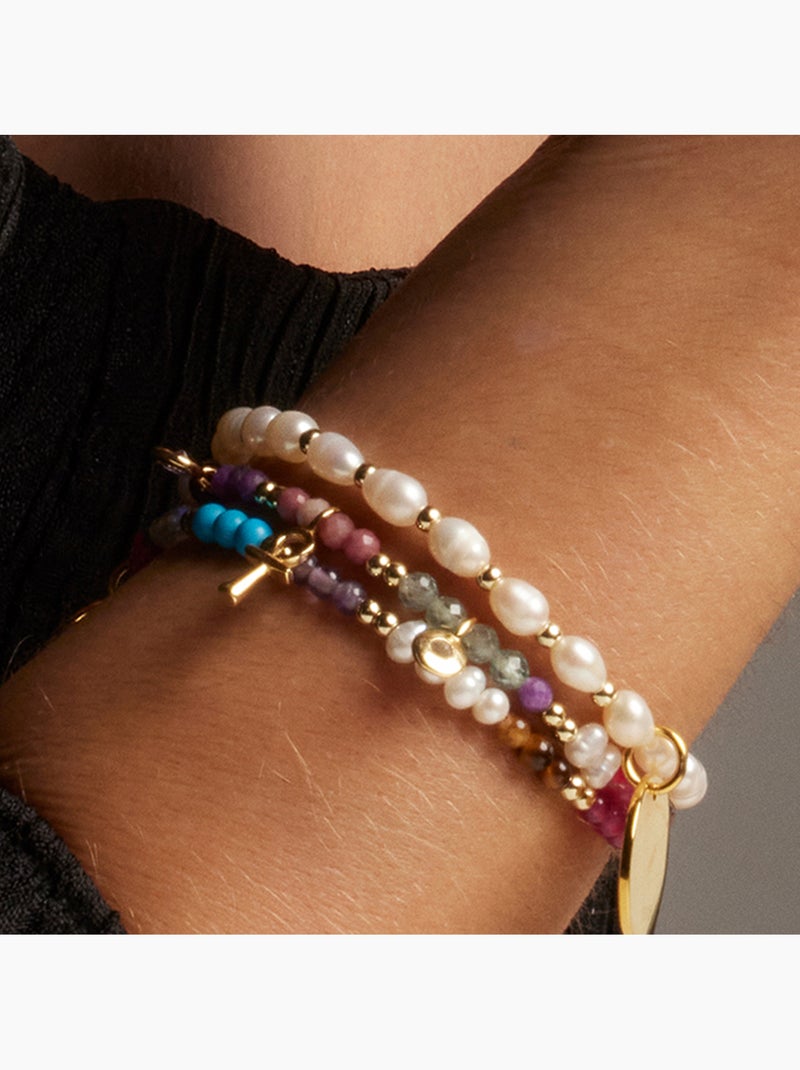 Luxenter Lalil Bracelet en argent 925 Multicolore - Kiabi
