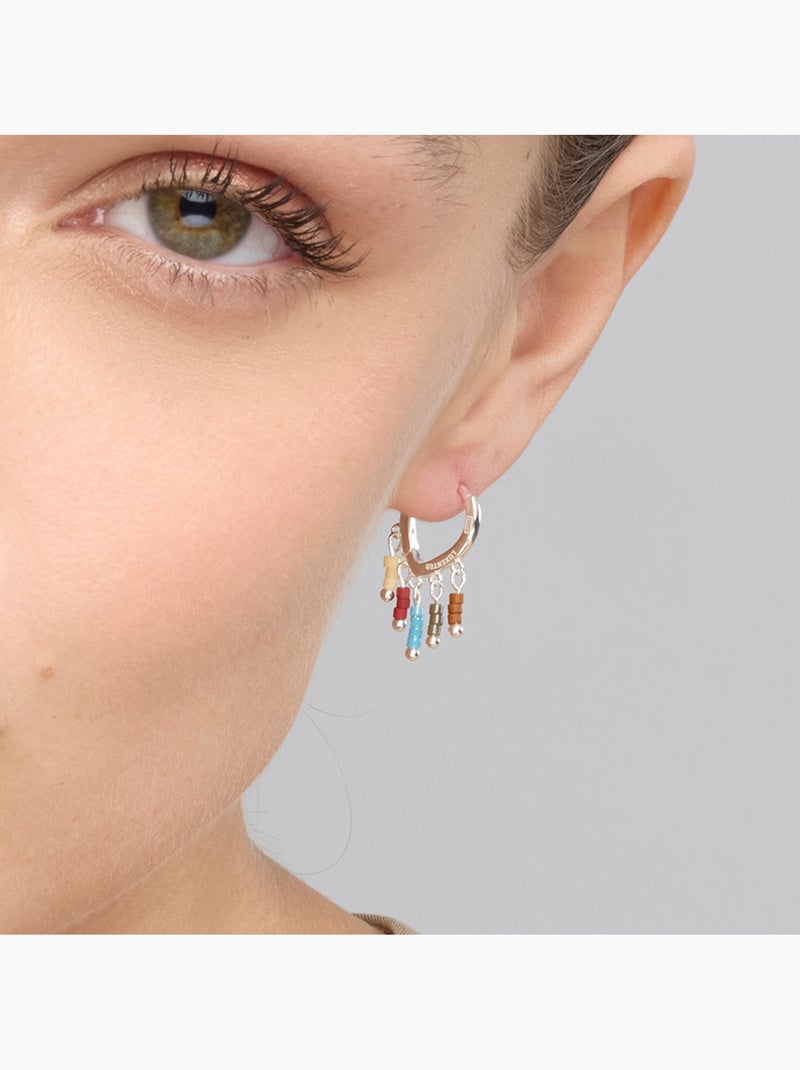 Luxenter Lelsi Boucles d'oreilles en argent 925 Multicolore - Kiabi