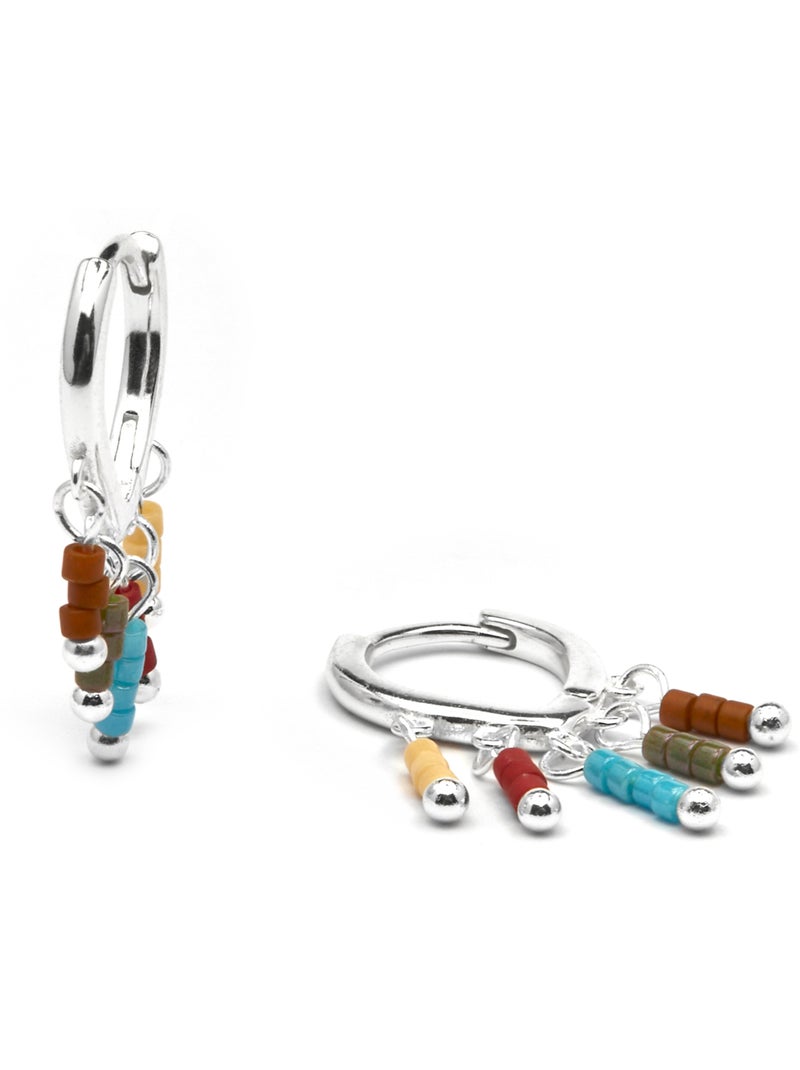 Luxenter Lelsi Boucles d'oreilles en argent 925 Multicolore - Kiabi