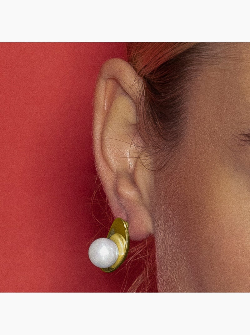 Luxenter Lyhu Boucles d'oreilles or 18k Blanc - Kiabi