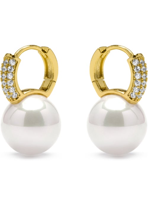 Luxenter Maeki Boucles d'oreilles et plaqué or 18k - Kiabi Luxenter Maeki Boucles d'oreilles et plaqué or 18k - Kiabi