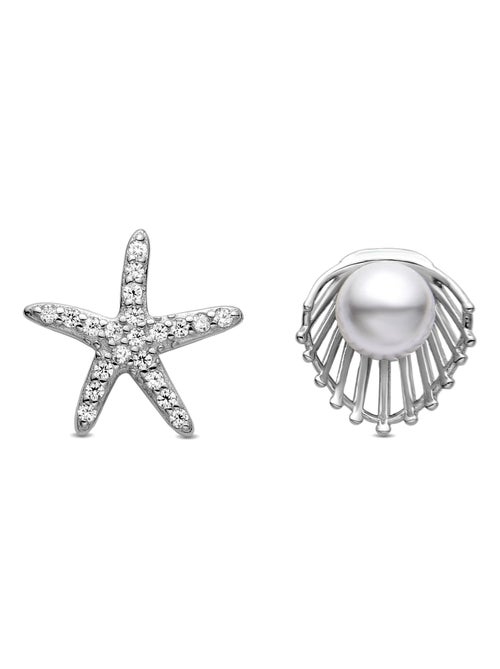 Luxenter Maslak Boucles d'oreilles en argent sterling 925 et zirconium brillant plaqué rhodium - Kiabi