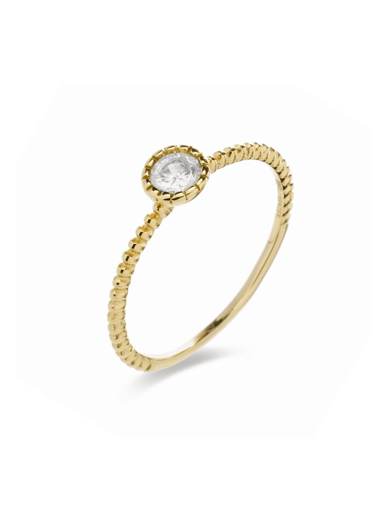 Luxenter Naadim Bague en argent 925 plaqué or Argent - Kiabi