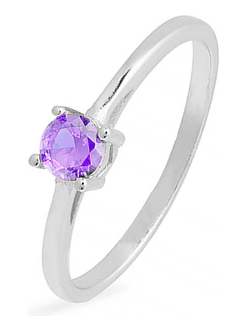 Luxenter Otieno Bague en argent 925 Violet - Kiabi