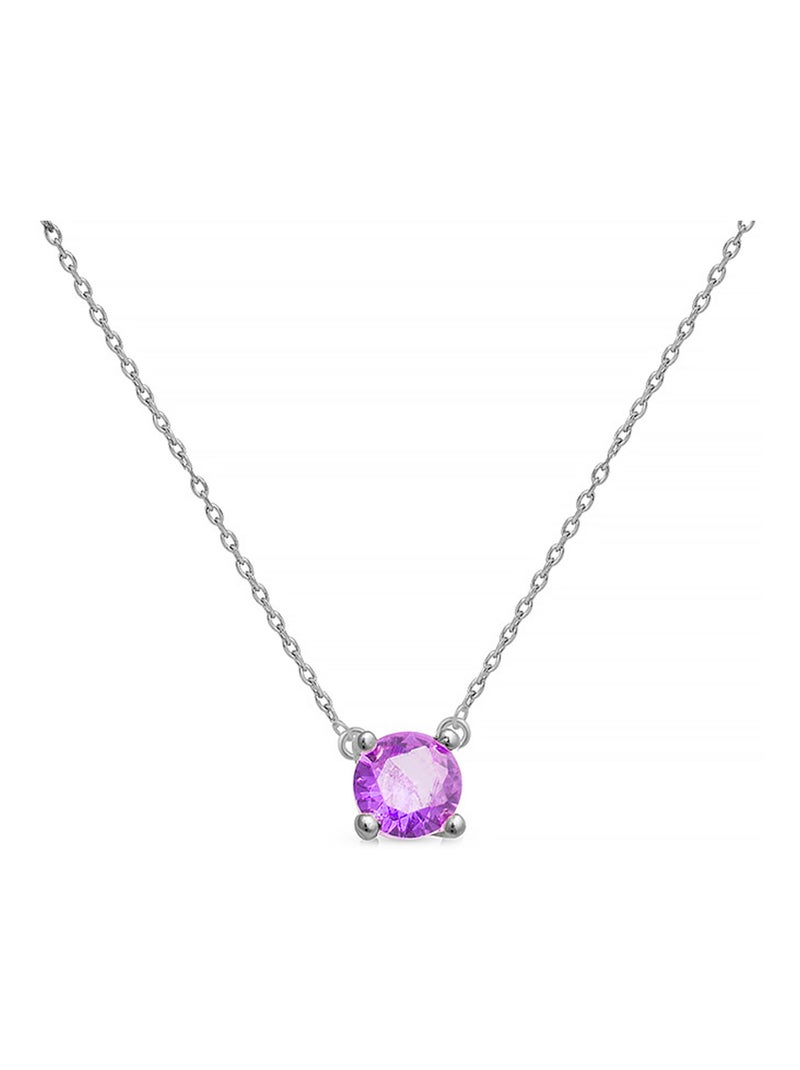 Luxenter Otieno Collier en argent 925 Violet - Kiabi