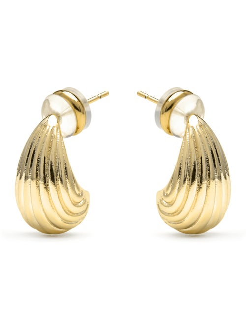 Luxenter Overin Boucles d'oreilles et plaqué or 18k - Kiabi Luxenter Overin Boucles d'oreilles et plaqué or 18k - Kiabi