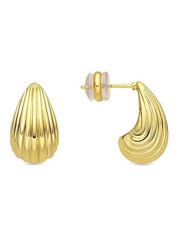 Luxenter Overin Boucles d'oreilles plaqué or 18 carats
