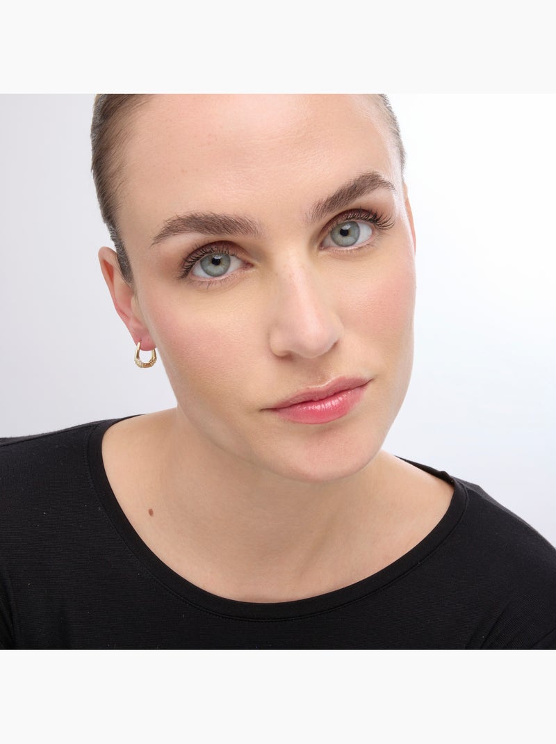 Luxenter Redi Boucles d'oreilles et plaqué or 18k Blanc - Kiabi