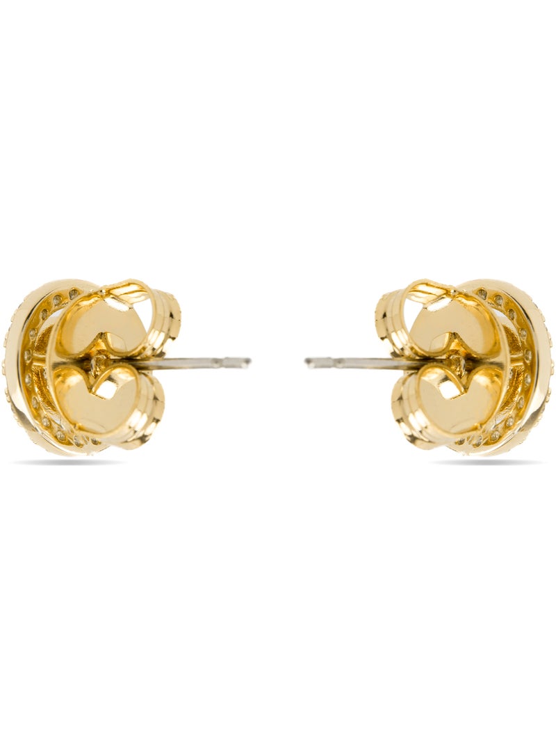 Luxenter Riashe Boucles d'oreilles et plaqué or 18k Blanc - Kiabi