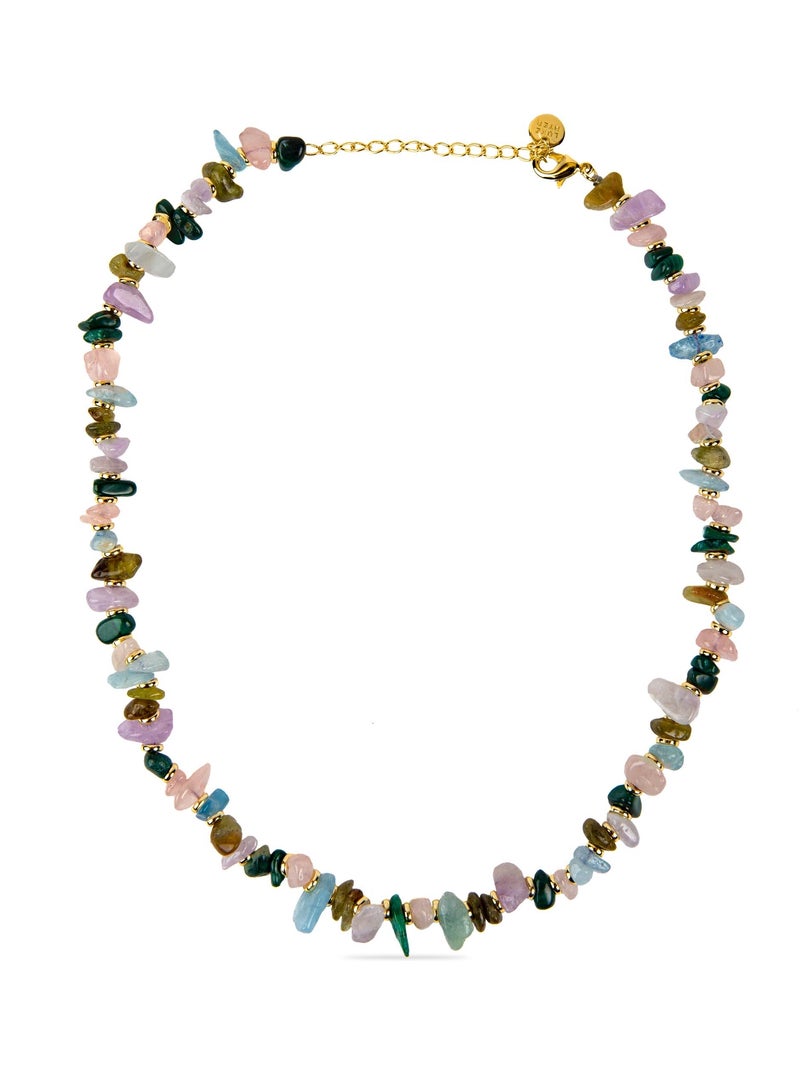 Luxenter Rixu Collier de pierres multicolores Multicolore - Kiabi