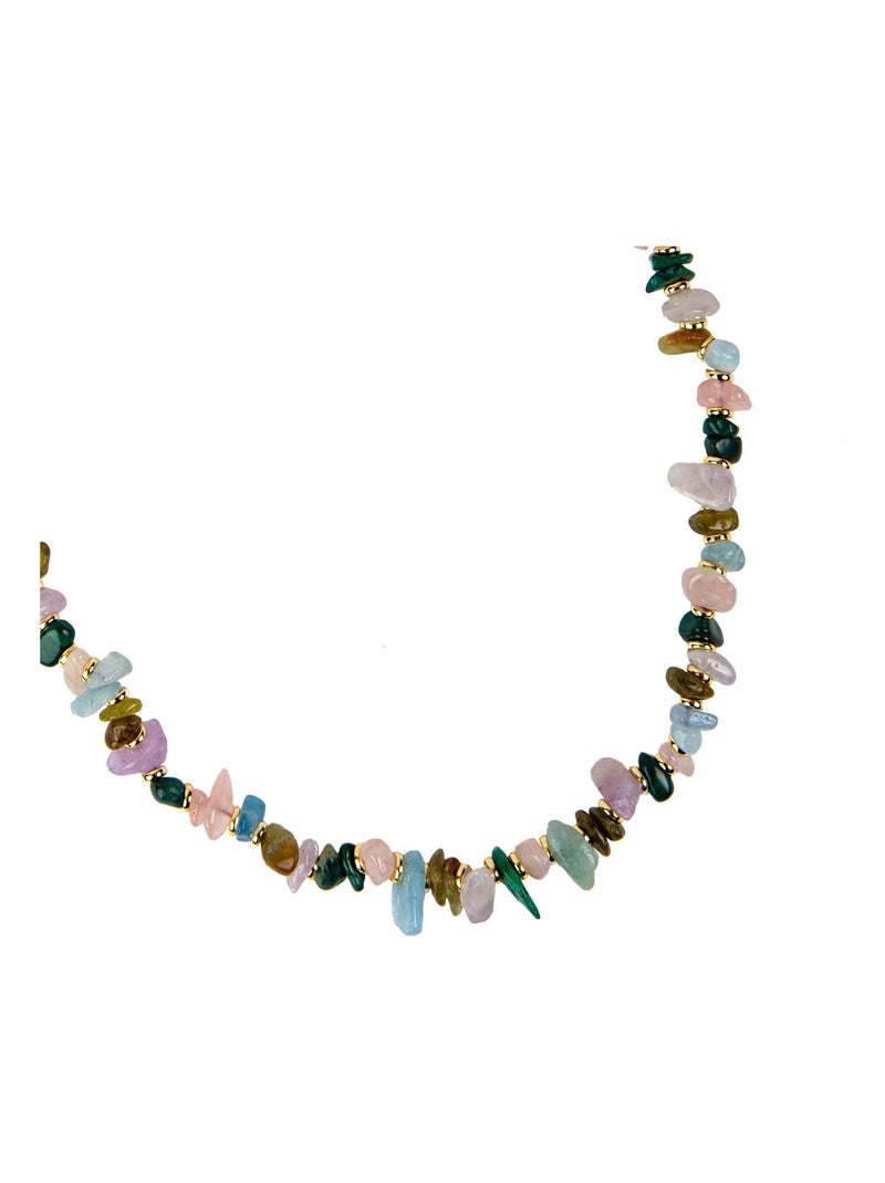 Luxenter Rixu Collier de pierres multicolores Multicolore - Kiabi