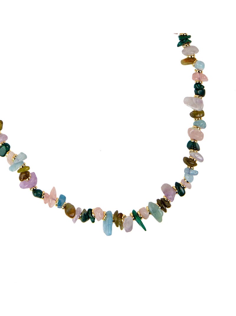 Luxenter Rixu Collier de pierres multicolores Multicolore - Kiabi