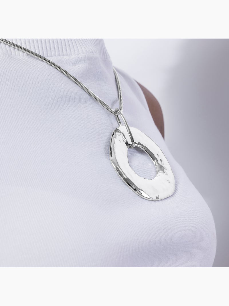 Luxenter Routa collier plaqué rhodium Argenté - Kiabi