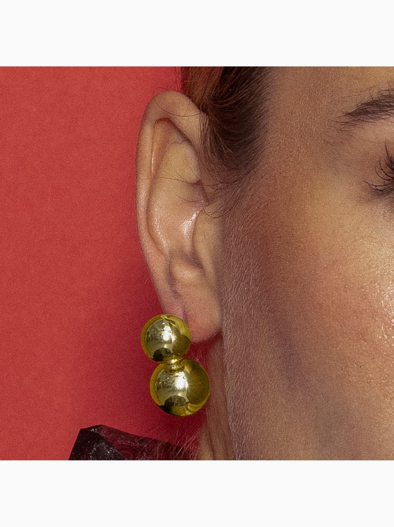 Luxenter Ryro Boucles d'oreilles et plaqué or 18k Jaune - Kiabi