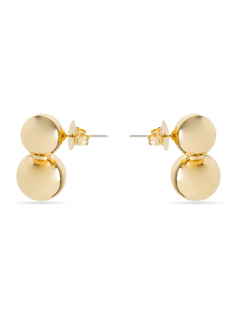 Luxenter Ryro Boucles d'oreilles plaqué or 18 carats Doré - Kiabi