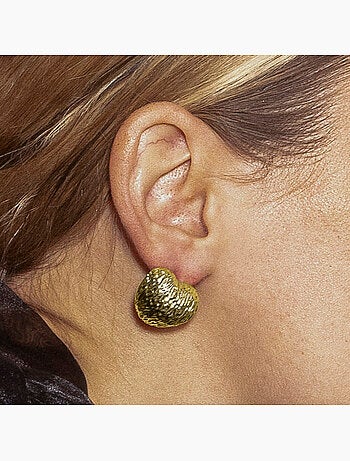 Luxenter Saleth Boucles d'oreilles et plaqué or 18k
