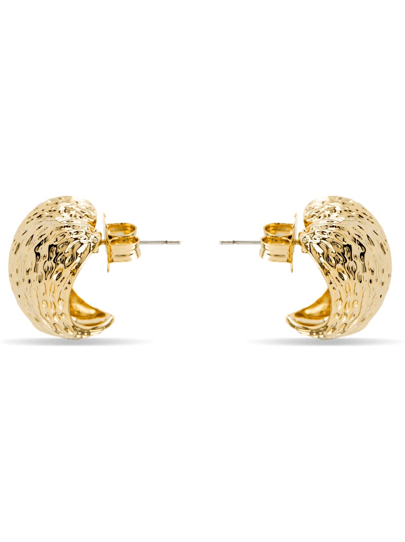Luxenter Saleth Boucles d'oreilles et plaqué or 18k Doré/or - Kiabi