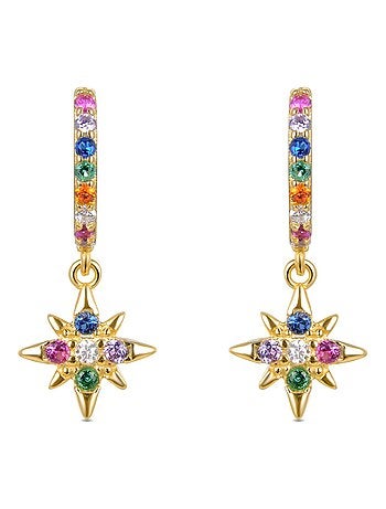 Luxenter Siba Boucles d'oreilles en argent 925