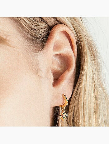 Luxenter Siba Boucles d'oreilles en argent 925