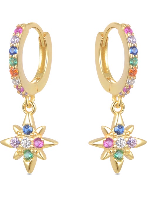 Luxenter Siba Boucles d'oreilles en argent 925 - Kiabi