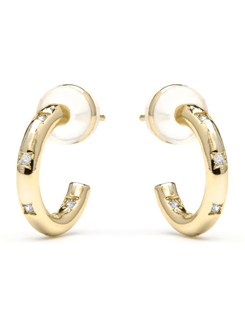 Luxenter Sisah Boucles d'oreilles et plaqué or 18k - Kiabi