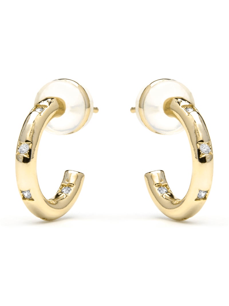 Luxenter Sisah Boucles d'oreilles et plaqué or 18k Argent - Kiabi
