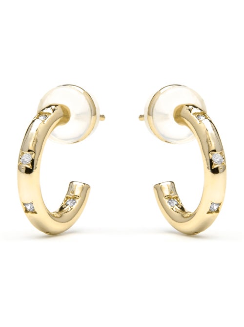 Luxenter Sisah Boucles d'oreilles et plaqué or 18k - Kiabi