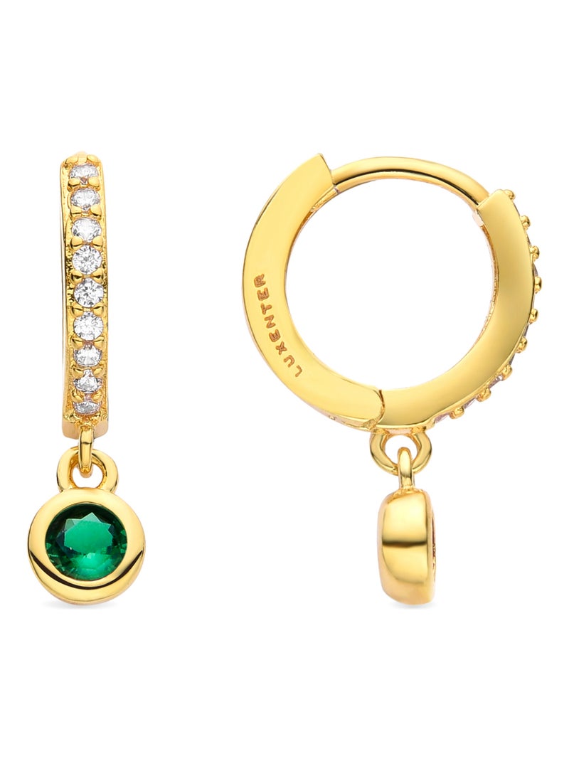 Luxenter Warlah Boucles d'oreilles en or Vert - Kiabi