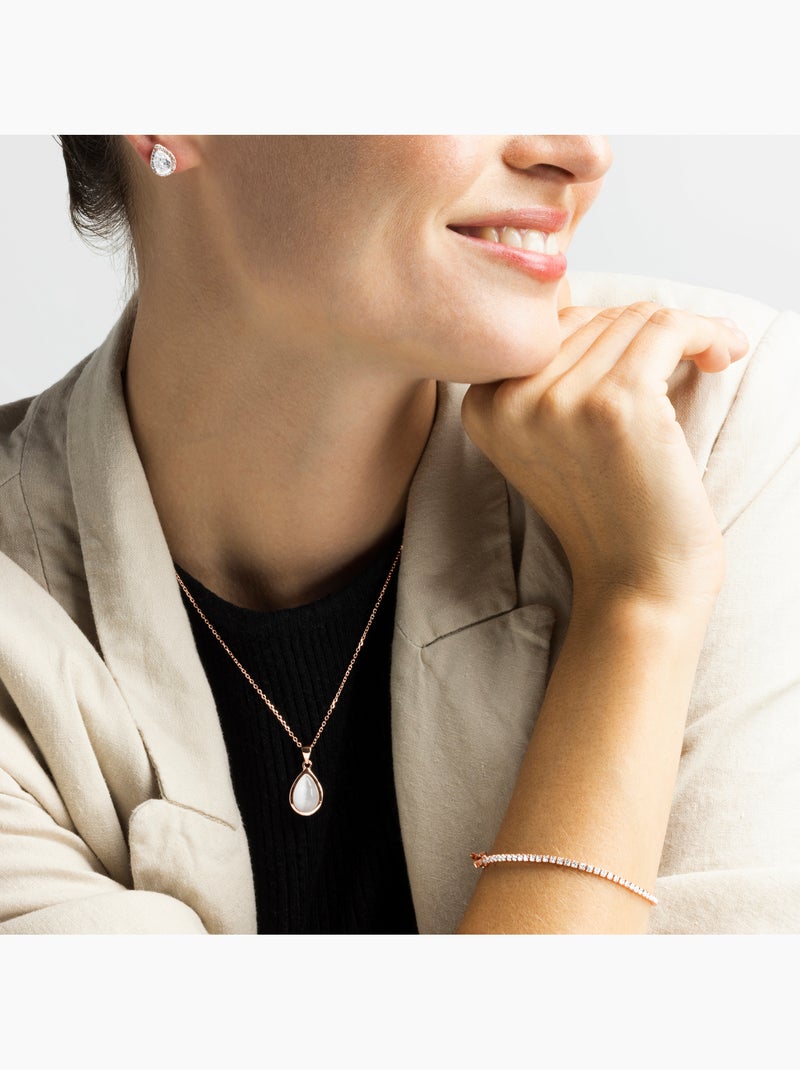 Luxenter Yedia Collier en argent 925 Rose/Or - Kiabi