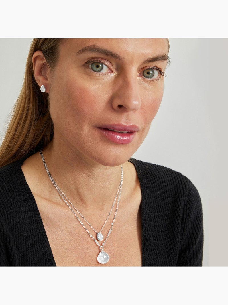 Luxenter Zoqoyi Collier plaqué rhodium Argenté - Kiabi
