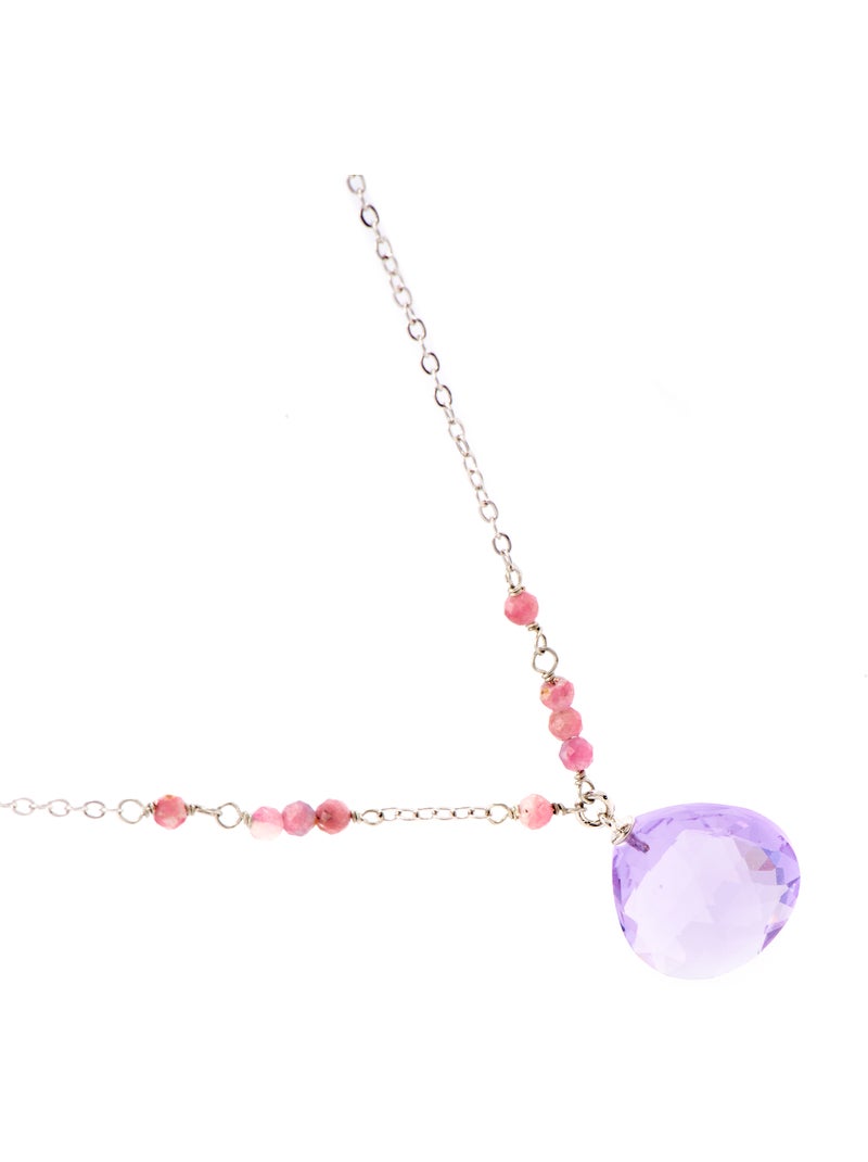 Luxenter Zoqoyi Collier plaqué rhodium Violet - Kiabi