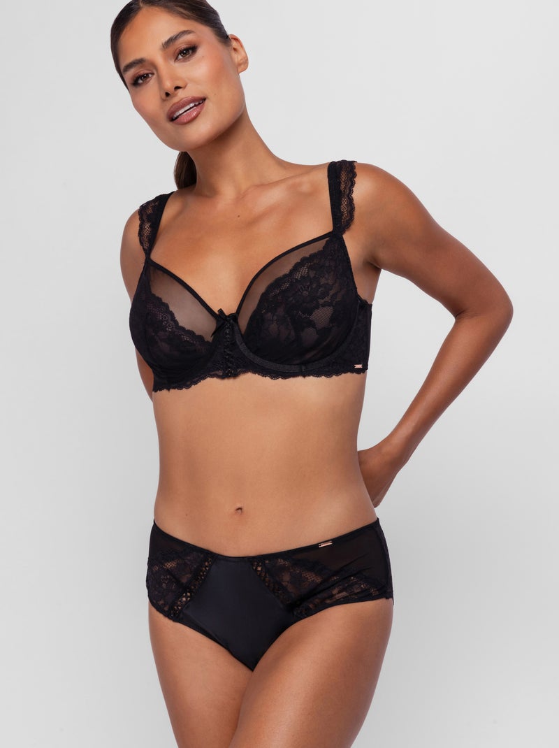 Lyra satin hipster classique Dorina Noir - Kiabi