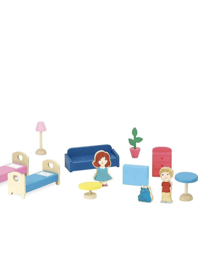 Ma maison de poupée en bois N/A - Kiabi