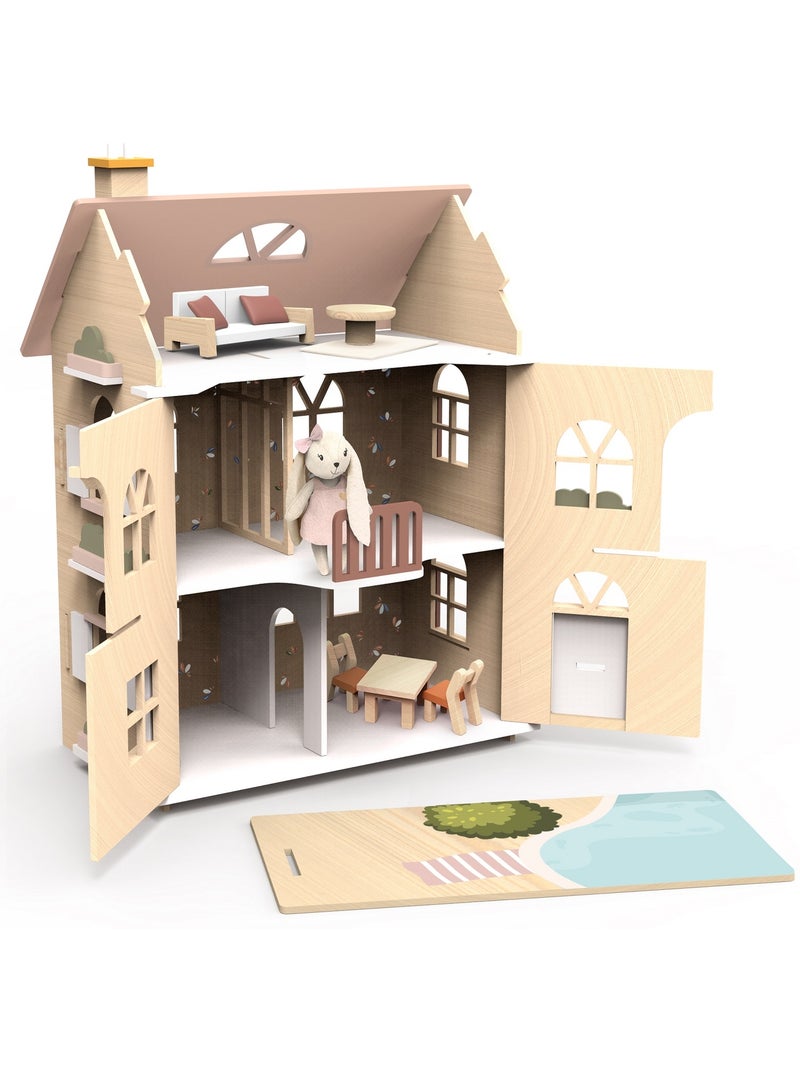 Ma maison de poupée fleurie Beige - Kiabi