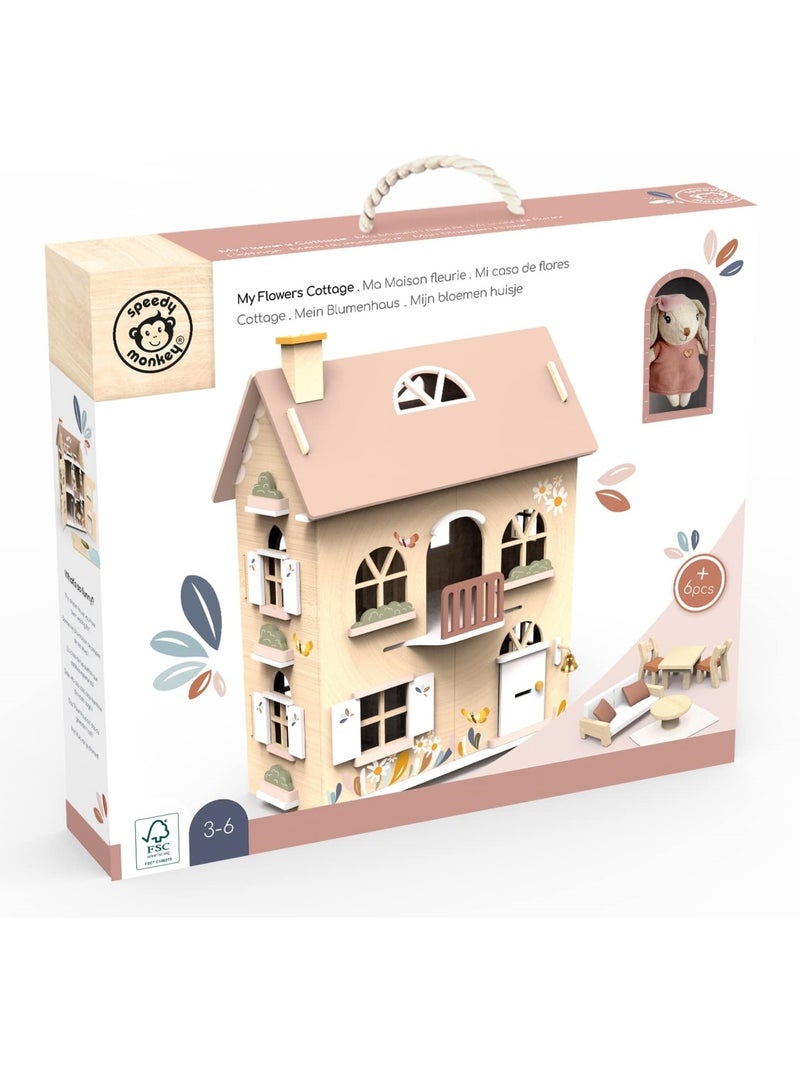 Ma maison de poupée fleurie Beige - Kiabi